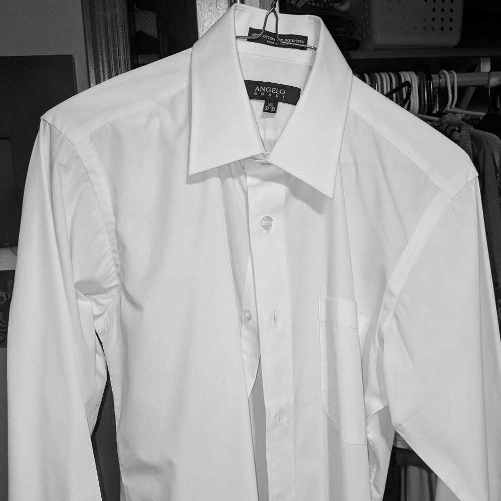 White dress shirt. 14.5 neck  32-33 sleeve